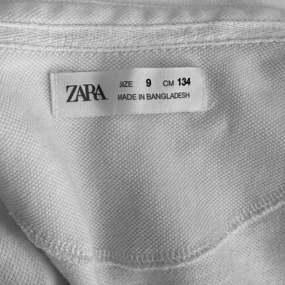 ZARA WHITE POLO BOYS SHIRT - Picture 2 of 4
